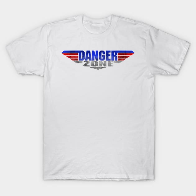 Top Gun Maverick Vintage Logo Danger Zone T-Shirt by ArtIzMuzikForTheEyez